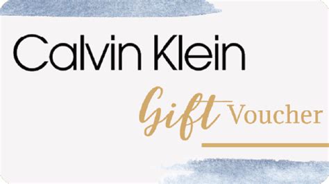 calvin klein gift voucher.